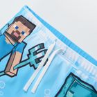 Szorty kąpielowe chłopięce, niebieskie, Minecraft