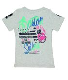 T-shirt chłopięcy, beżowy melanż, Tom Tailor