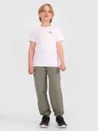 T-shirt chłopięcy, biały, 4F