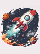 T-shirt chłopięcy, biały, Tup Tup