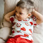 T-shirt chłopięcy, ecru, Eevi