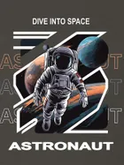 T-shirt chłopięcy, grafitowy, Tup Tup