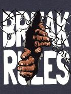 T-shirt chłopięcy, granatowy, Tup Tup