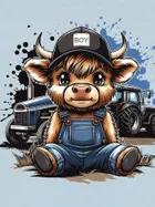 T-shirt chłopięcy, niebieski, Tup Tup