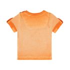 T-shirt chłopięcy, pomarańczowy, Kanz