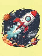 T-shirt chłopięcy, żółty, Tup Tup