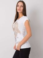 T-shirt damski, biały, Ex Moda