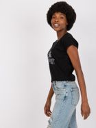 T-shirt damski, czarny, Mayflies