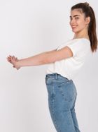 T-shirt damski, ecru, Mayflies