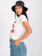 T-shirt damski, ecru, Mayflies