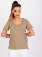 T-shirt damski, khaki, Mayflies
