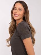 T-shirt damski, khaki, Relevance