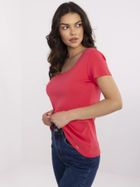 T-shirt damski, koralowy, Relevance