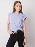 T-shirt damski, niebieski, Rue Paris