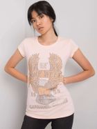 T-shirt damski, różowy, Ex Moda