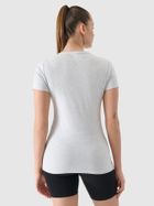 T-shirt damski, szary, 4F