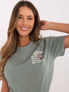T-shirt damski, zielony, Sublevel