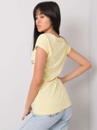 T-shirt damski, żółty, Ex Moda