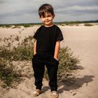 T-shirt dziecięcy, czarny, Eevi