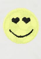 T-shirt dziewczęcy, biały, dwustronne cekiny, Tom Tailor