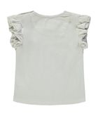 T-shirt dziewczęcy, biały, Kanz