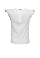 T-shirt dziewczęcy, biały, Lief