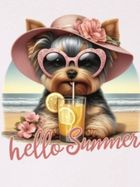 T-shirt dziewczęcy, biały, Tup Tup