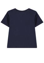 T-shirt dziewczęcy, ciemnoniebieski, Tom Tailor