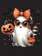 T-shirt dziewczęcy, czarny, Tup Tup