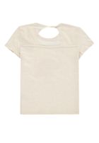 T-shirt dziewczęcy, ecru, Tom Tailor