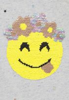 T-shirt dziewczęcy, niebieski, dwustronne cekiny, Tom Tailor