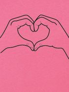 T-shirt dziewczęcy, różowy, Tup Tup