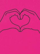 T-shirt dziewczęcy, różowy, Tup Tup