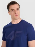 T-shirt męski, granatowy, 4F