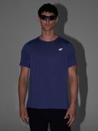 T-shirt męski, niebieski, 4F