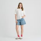 T-shirt oversize z bawełny czesanej NOWEAR