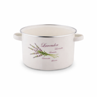 Tadar, garnek emaliowany, lawenda, 16-10 cm