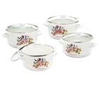 Tadar, Herbal, zestaw garnków emaliowanych, 8 elementów