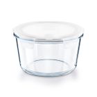 Tadar, szklany pojemnik borokrzemowy, okrągły z pokrywą,1,9l