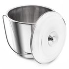 Tadar, wiadro nierdzewne + pokrywa, 15l