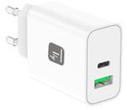 Techly, ładowarka sieciowa, GAN, USB-C, 30W, PD I USB-A
