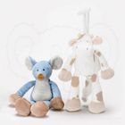 Teddykompaniet, Diinglisar, myszka, maskotka z pozytywką, niebieska, 25 cm