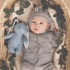 Teddykompaniet, Elina, królik, maskotka, niebieski, 20 cm