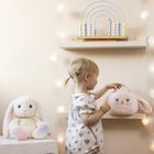 Teddykompaniet, Króliczek, pluszowy koszyczek, różowy, 11-12 cm