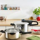 Tefal, zestaw szybkowary secure trendy pressure 4l + 6l indukcja p2584301