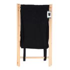 Tendance, kosz na pranie tekstylny, Skandia, zamykany, drewniany stelaż, 90 l