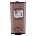 Tendance, wąski kosz do śmieci do łazienki, Mono, z drewnianą pokrywą, 5 l