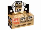 Texas Hold'em 100% plastic jumbo index, talia 54 kart, czerwona