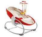 Tiny Love, wielofunkcyjny leżaczek bujaczek łóżeczko, 3w1, czerwono-kremowy