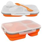Tiross, lunchbox silikonowy, 3-komorowy